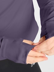 Violet - Haut New Balance Harmony à demi-fermeture éclair - Image 5 de 7