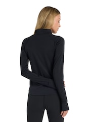 New Balance Black Harmony Half Zip Top - Image 2 of 6