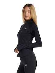 New Balance Black Harmony Half Zip Top - Image 4 of 6