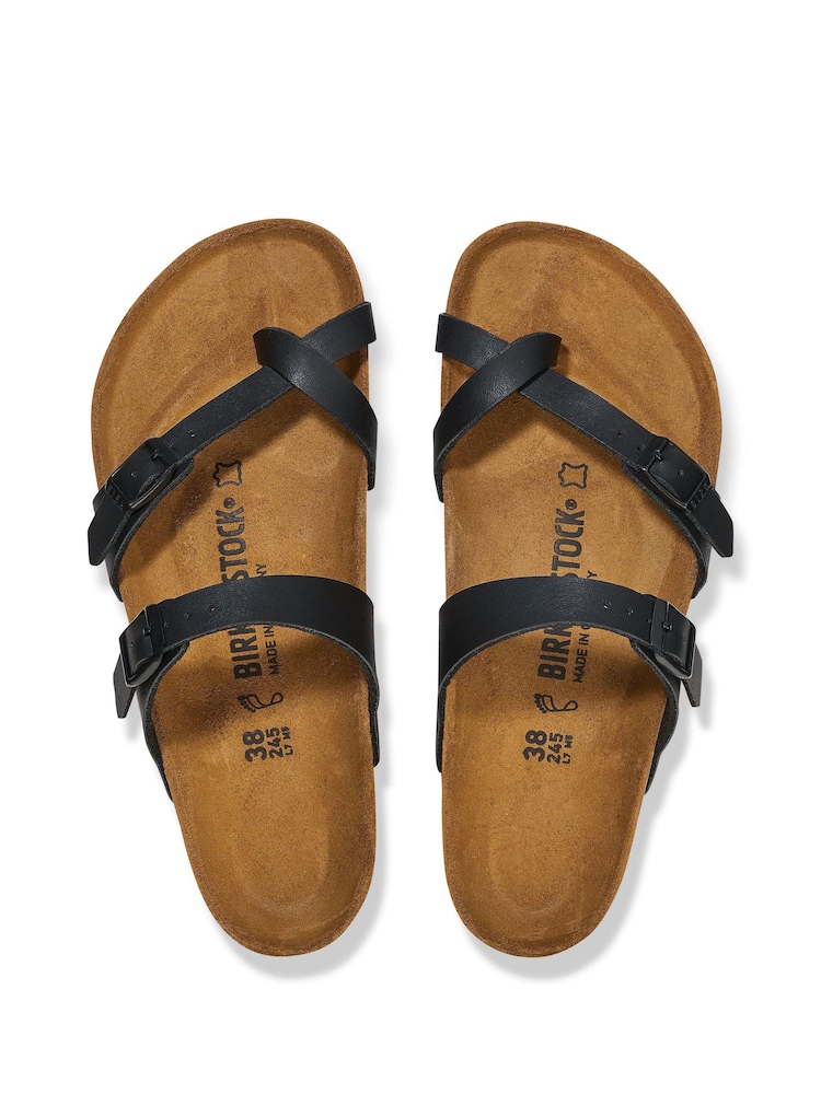 Negru - Sandale Birkenstock Mayari Birko Flor - Imaginea 2 din 6