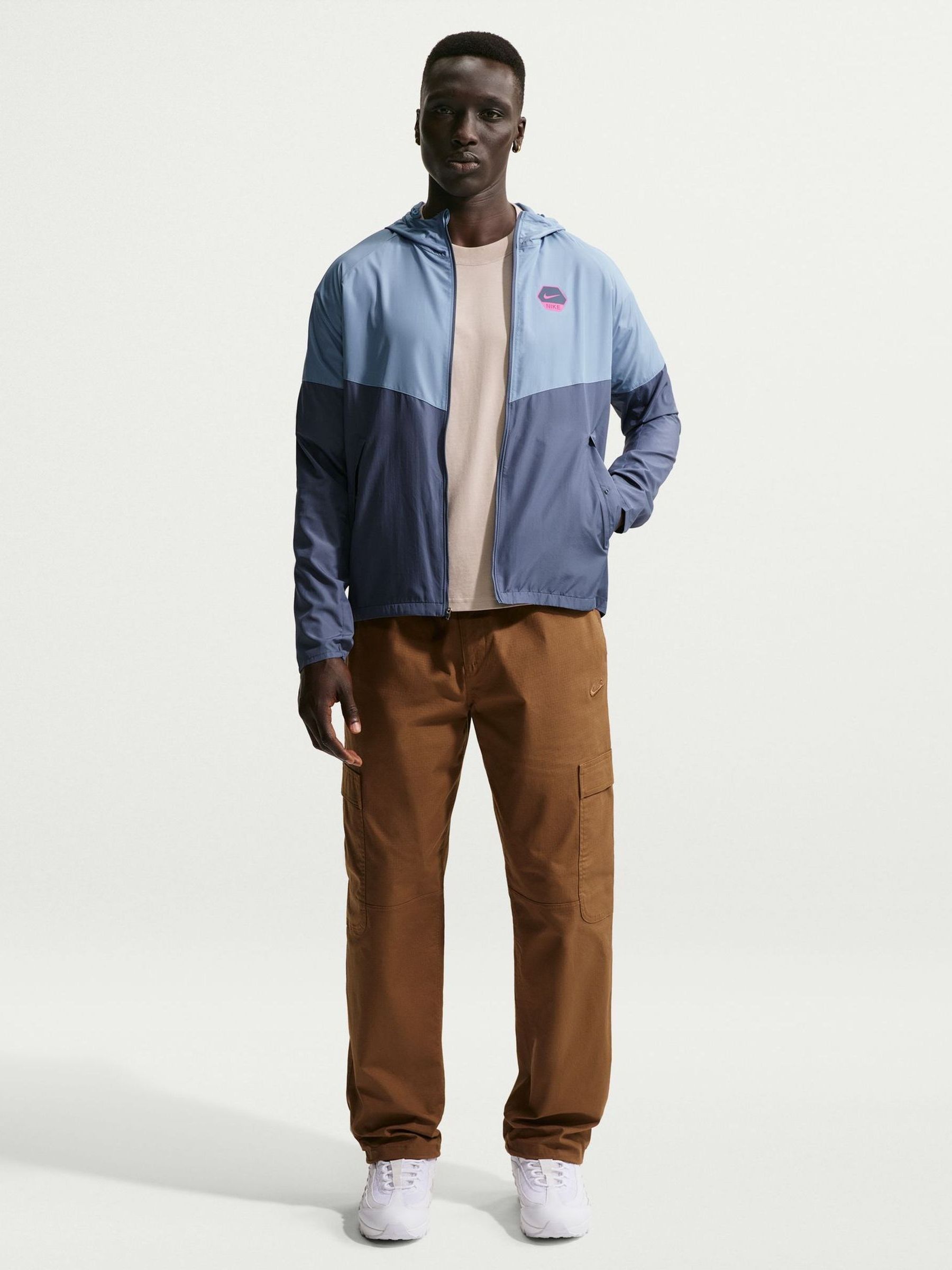 ジャケット・アウター FLOW AUTHOR RATION RAW EDGE JACKET 1 Buy Nike Diffused Blue Sportswear Lightweight Running Jacket from