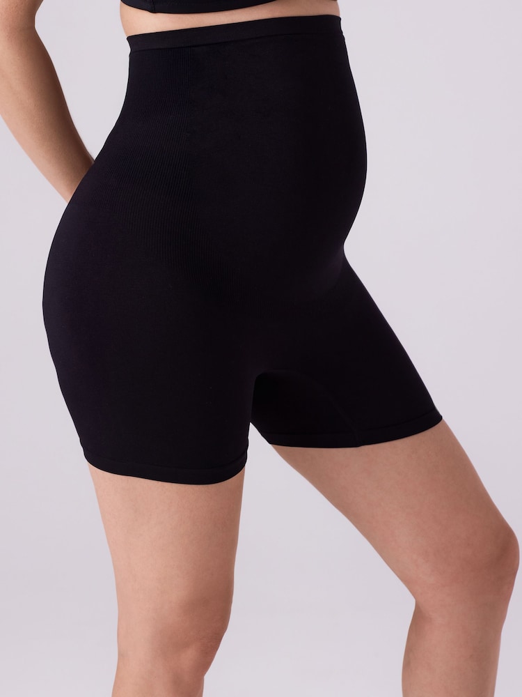 Black/Pink Short Maternity Short Knickers 2 Pack - Image 2 of 10