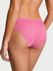 Victoria's Secret Rose Garden Pink Bikini Lace Waist Knickers - Image 2 of 2