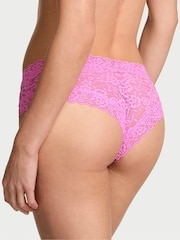 Victoria's Secret Neon Bubble Pink Cheeky Knickers - Image 2 of 2