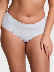 Victoria's Secret Gossamer Blue Cheeky Lace Waist Knickers - Image 1 of 2