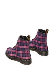 Dr. Martens Pink 1460 Tartan Shoes - Image 2 of 4