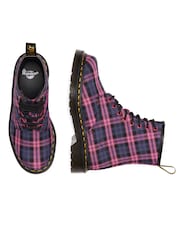 Dr. Martens Pink 1460 Tartan Shoes - Image 3 of 4