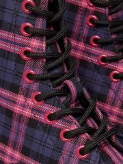 Dr. Martens Pink 1460 Tartan Shoes - Image 4 of 4