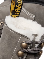 Dr. Martens Grey 1460 Pascal Bex Fl Milled Nubuck Shoes - Image 4 of 4