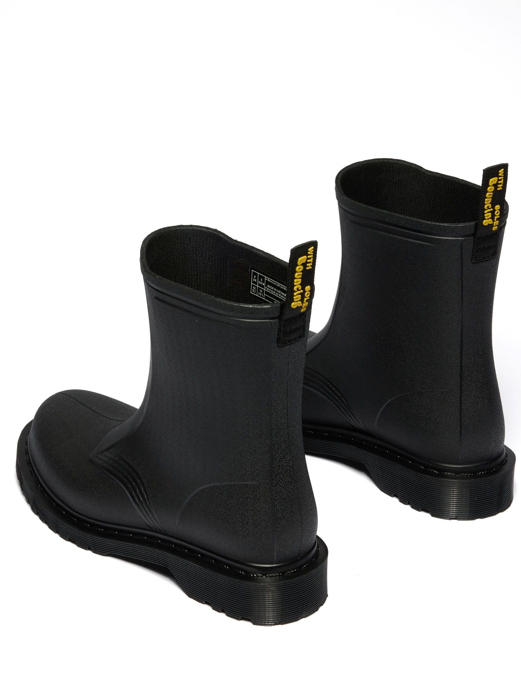 NEW Dr Martens 1460 Rain‎ Boots Waterproof Black PVC Chelsea Unisex Minimal Dr. Martens 1460 Rain Boots | 41250001 | SVD main image 4