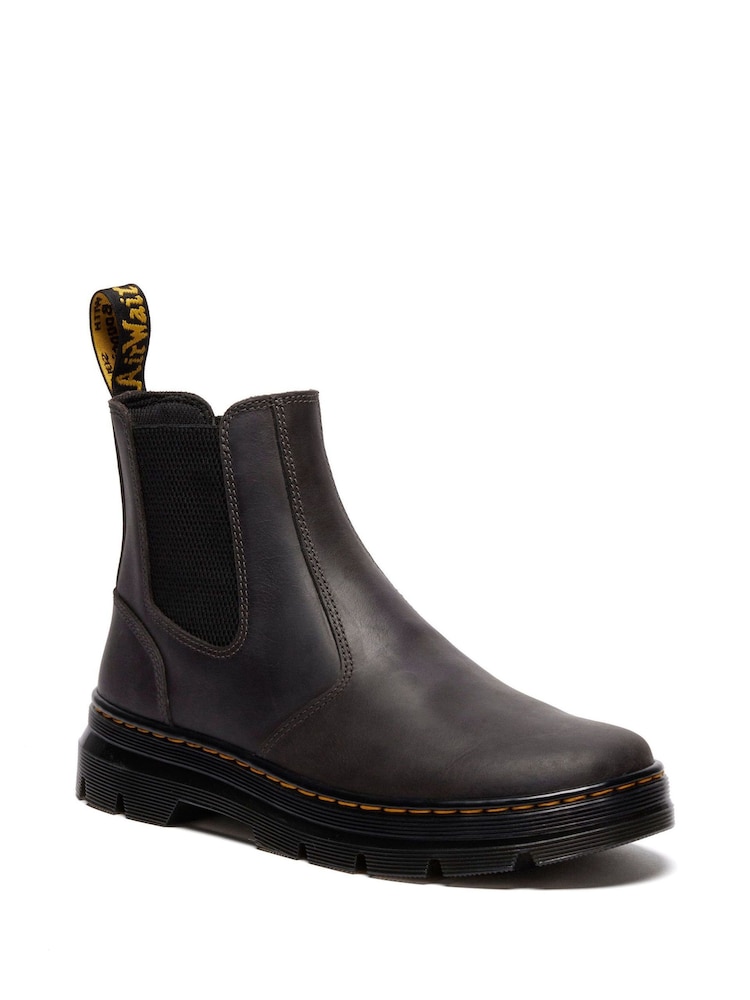 Dr. Martens Grey Embury Saddleback Shoes - Image 1 of 4