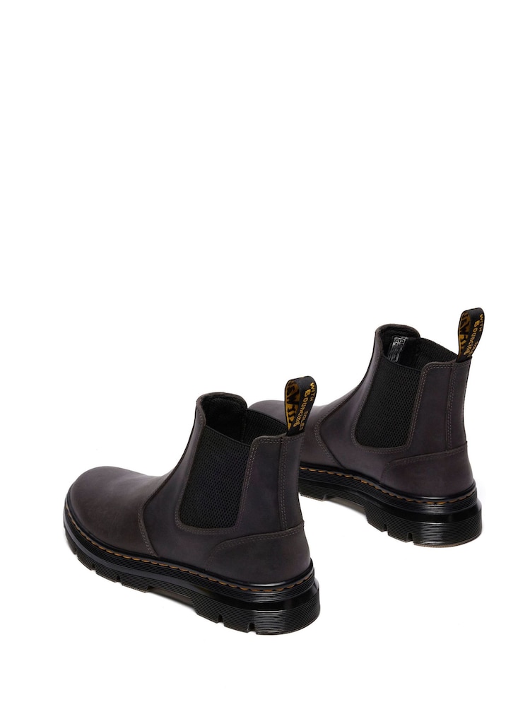 Dr. Martens Grey Embury Saddleback Shoes - Image 2 of 4