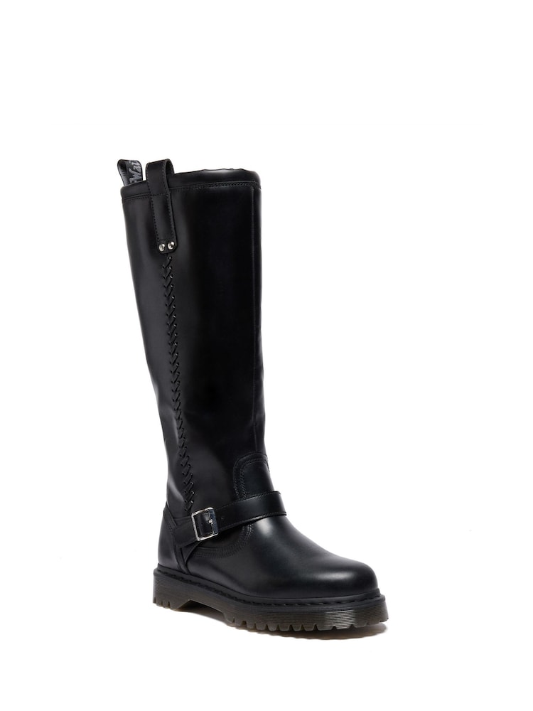 Dr. Martens Black Anistone Orleans Boots - Image 1 of 4 Dr. Martens Black Anistone Orleans Boots - Image 1 of 4