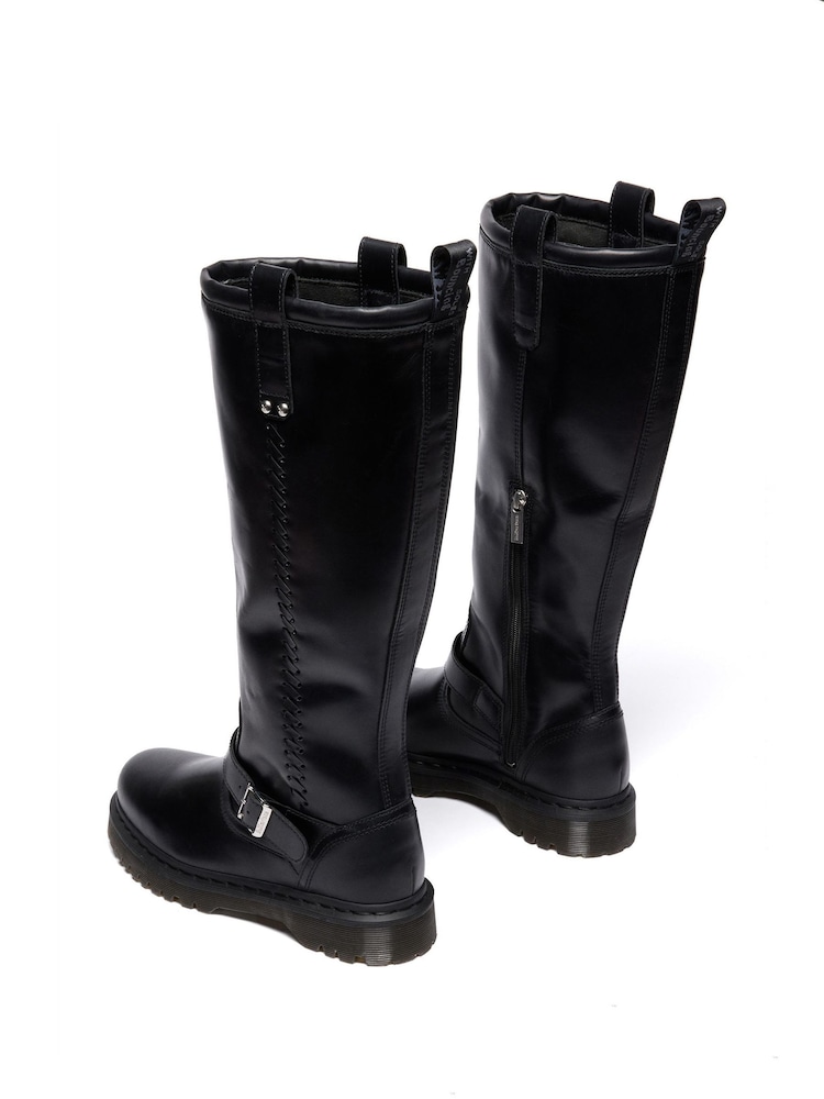 Dr. Martens Black Anistone Orleans Boots - Image 2 of 4 Dr. Martens Black Anistone Orleans Boots - Image 2 of 4