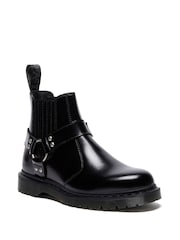 Dr. Martens Black 2976 Harness Analine Shoes - Image 1 of 4