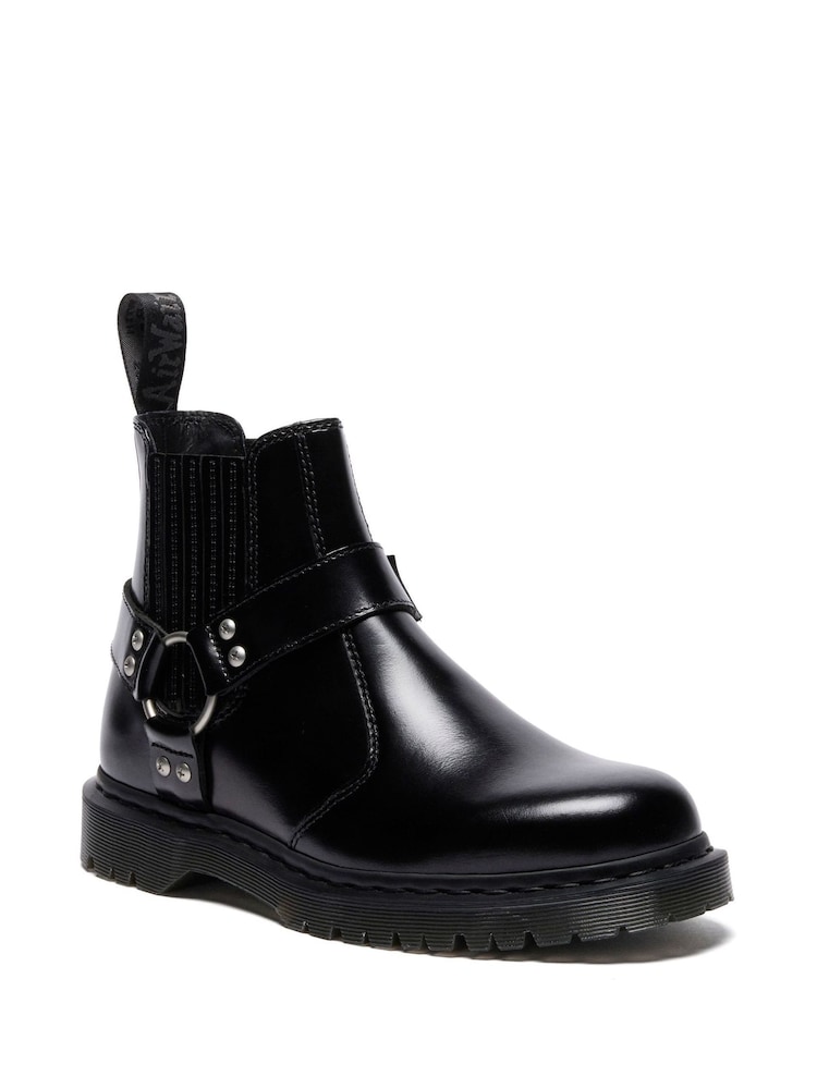 Dr. Martens Black 2976 Harness Analine Shoes - Image 1 of 4