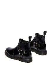 Dr. Martens Black 2976 Harness Analine Shoes - Image 2 of 4