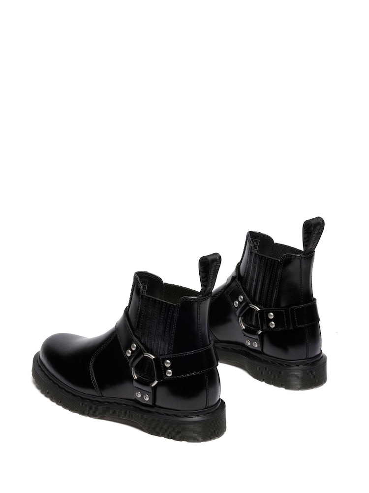 Dr. Martens Black 2976 Harness Analine Shoes - Image 2 of 4