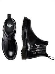 Dr. Martens Black 2976 Harness Analine Shoes - Image 3 of 4