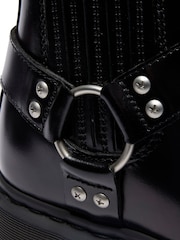 Dr. Martens Black 2976 Harness Analine Shoes - Image 4 of 4