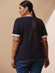 Live Unlimited Black Contrast T-Shirt - Image 4 of 4