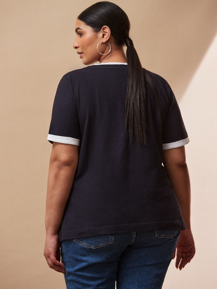 Live Unlimited Black Contrast T-Shirt - Image 4 of 4