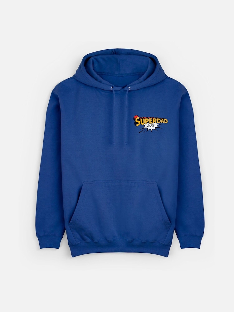 Personalised Mens Superdad Hoodie by Stitch Style - Image 1 of 4