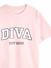 Personalised Girls Diva T-Shirt by Stitch Style - Image 2 of 4