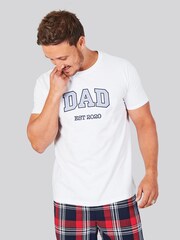 Personalised Mens Dad Pyjamas by Stitch Style - Image 2 of 6
