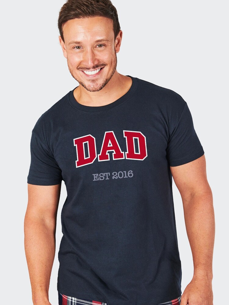 Personalised Mens Dad Pyjamas by Stitch Style - Image 1 of 5 Personalised Mens Dad Pyjamas by Stitch Style - Image 1 of 5