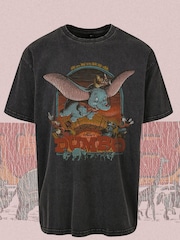 Supacult Black Dumbo Poster Distressed T-Shirt - Image 4 of 4
