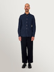 Folk Melange Flannel Relaxed Fit Shirt - Imagen 3 de 12