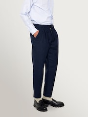 Folk Blue Navy Melange Wool Assembly Suit Trousers - Image 2 of 11