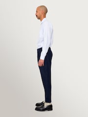 Folk Blue Navy Melange Wool Assembly Suit Trousers - Image 3 of 11