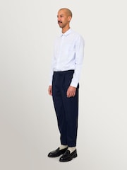 Folk Blue Navy Melange Wool Assembly Suit Trousers - Image 5 of 11