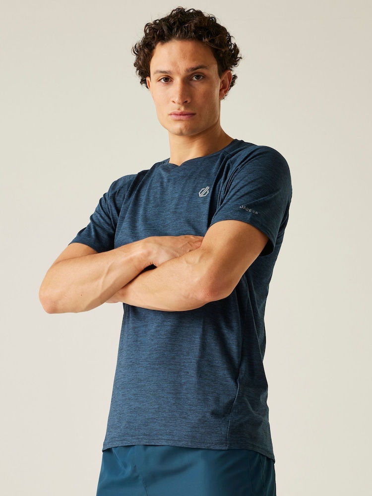 Dare 2b Blue Persist T-Shirt - Image 1 of 7 Dare 2b Blue Persist T-Shirt - Image 1 of 7