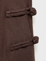 Mango Brown Linen Blend Maxi Skirt - Image 8 of 8