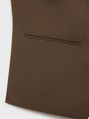 Mango Brown Button Waistcoat - Image 8 of 9