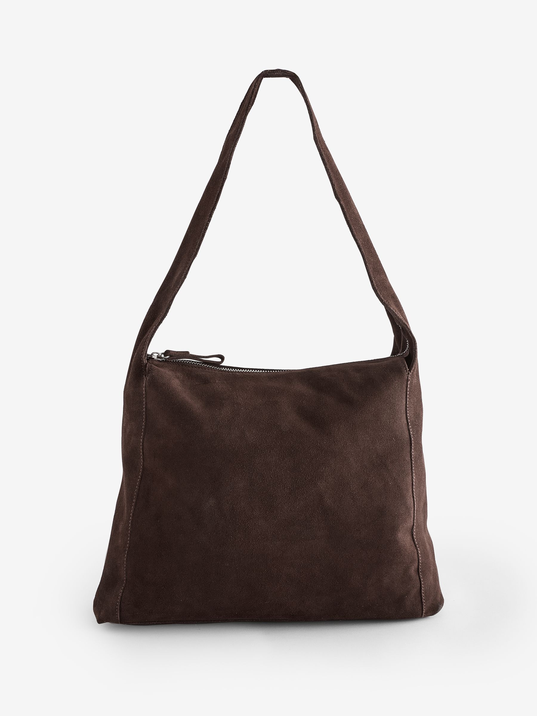 Mango Brown Suede Shoulder Bag