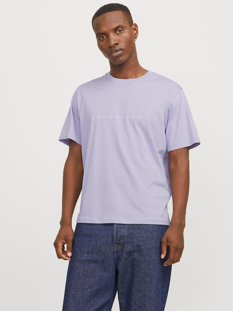 JACK & JONES Purple T-Shirt - Image 1 of 5
