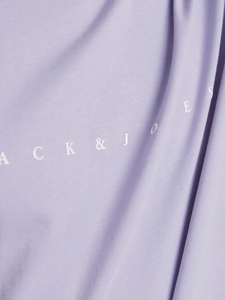 JACK & JONES Purple T-Shirt - Image 5 of 5