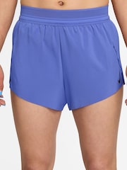 Nike Sapphire Blue AeroSwift Dri-FIT ADV Mid-Rise Brief-Lined 3" Running Shorts - Image 1 of 4
