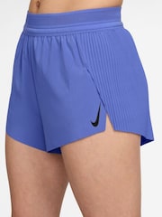 Nike Sapphire Blue AeroSwift Dri-FIT ADV Mid-Rise Brief-Lined 3" Running Shorts - Image 3 of 4
