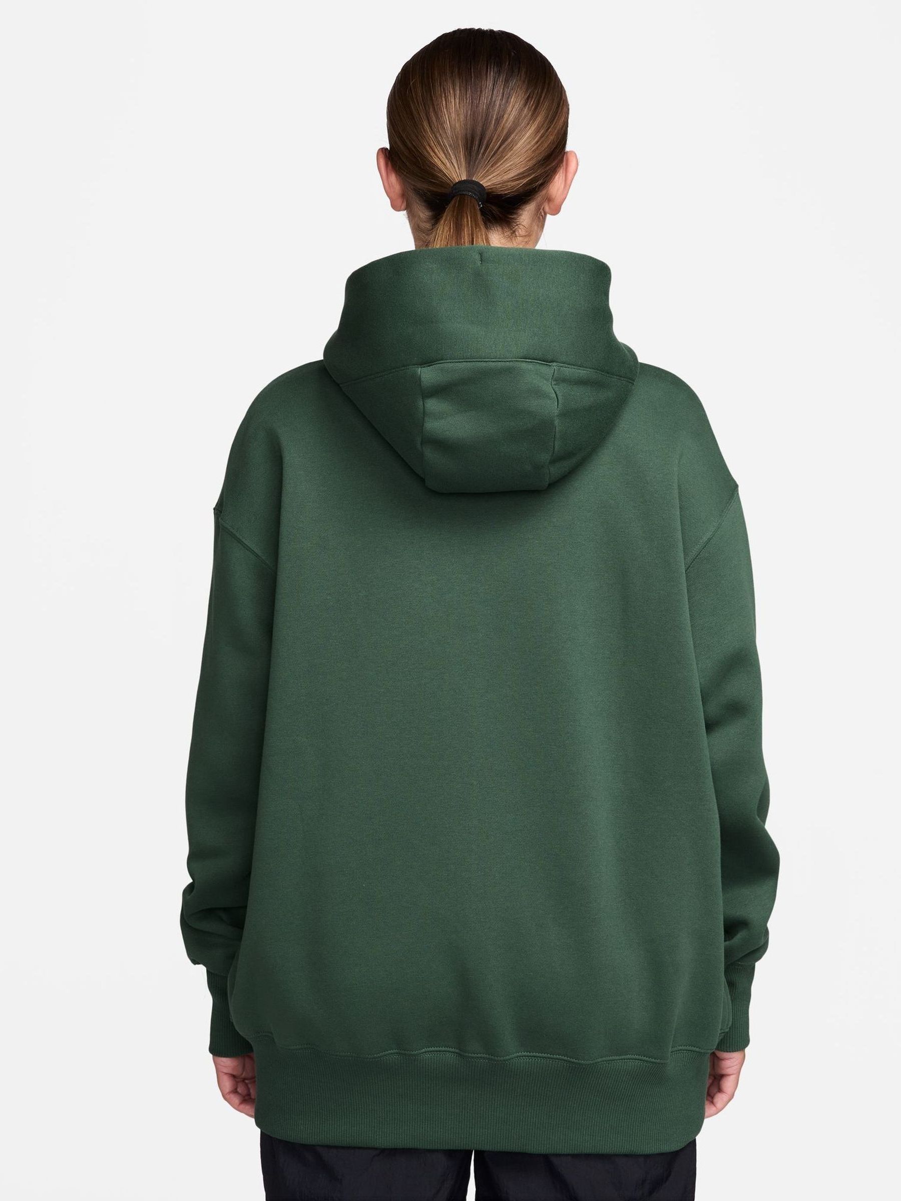 Buy Nike Fir Green Phoenix Fleece Oversized Full-Zip Hoodie from