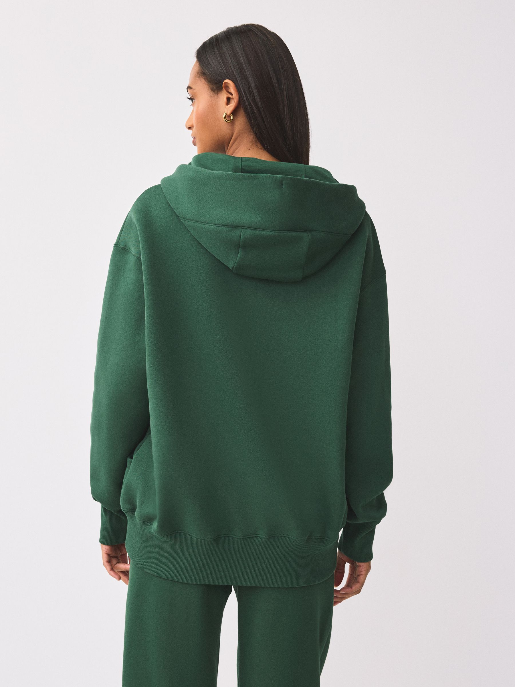 Buy Nike Fir Green Phoenix Fleece Oversized Full-Zip Hoodie from