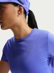 Nike Sapphire Blue Tempo Dri-FIT Short Sleeve Running Top - Image 5 of 5