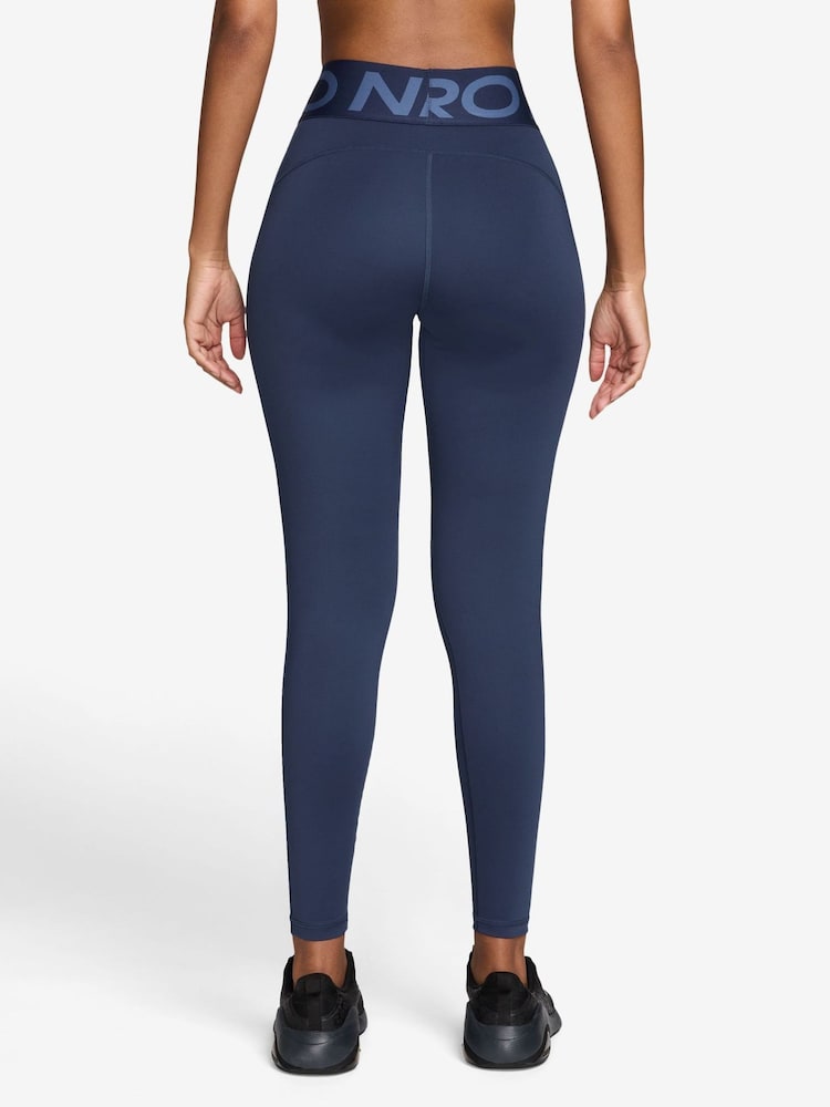 Nike Midnight Navy Pro Sculpt High Waisted Full Length Leggings - Image 2 of 9