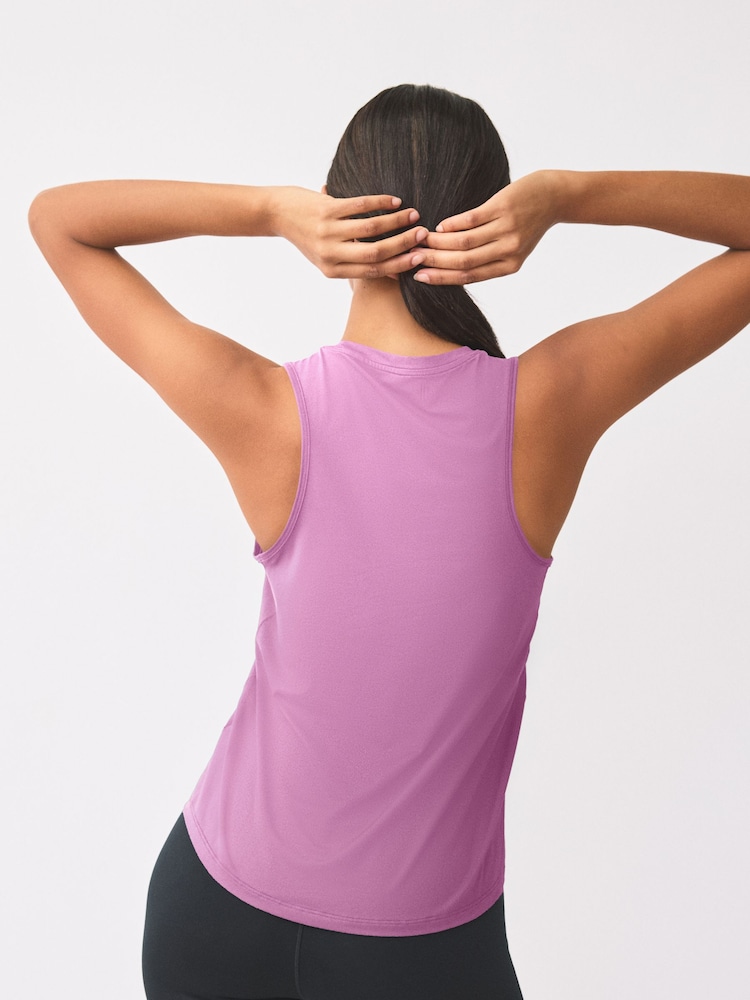 Nike Magenta Pink One Classic Dri-FIT Vest Top - Image 2 of 8