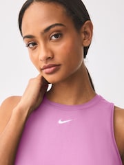 Nike Magenta Pink One Classic Dri-FIT Vest Top - Image 3 of 8