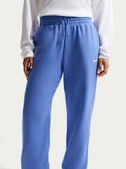 Bleu moyen - Jogging oversize en polaire Phoenix taille haute Nike - Image 2 de 3